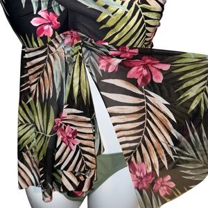 Kona Sol Tropical Pattern Tankini